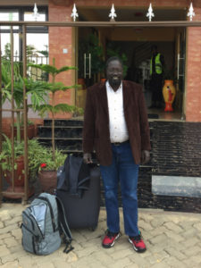 Jacob in transit to South Sudan.